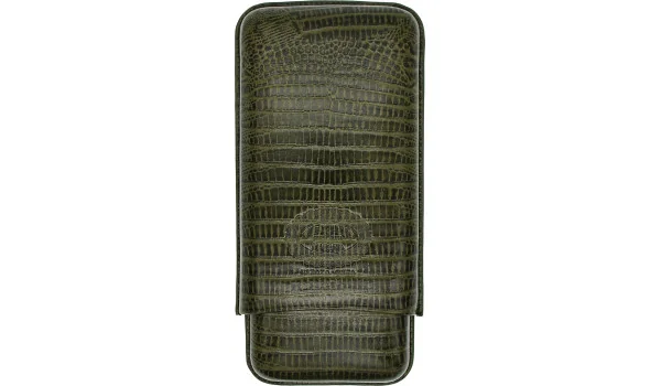 Hoyo de Monterrey Cigar Case Leather green 3 pcs.