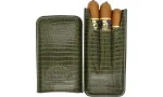 Hoyo de Monterrey Cigar Case Leather green 3 pcs. photo 3