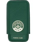 Montecristo Open Cigar Case Leather Green 3 pcs.