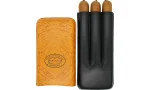 Partagas Classic Cigar Case Leather orange and black 3 pcs. photo 3
