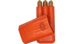 Partagas Linea Classic Cigar Case Leather Orange 3 pcs. photo 2