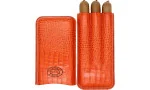 Partagas Linea Classic Cigar Case Leather Orange 3 pcs. photo 3