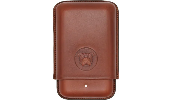 Bulldog by Dunhill Cigar Case Robusto Brown 3