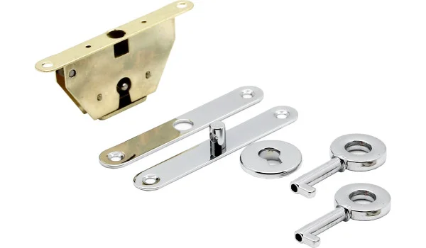 Humidor Cylinder Lock Set Silver photo 5