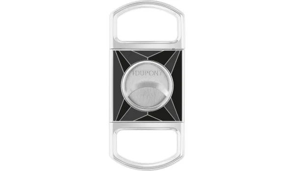 S.T. Dupont Cigar Cutter Fire X Black Lacquer Chrome 003377X