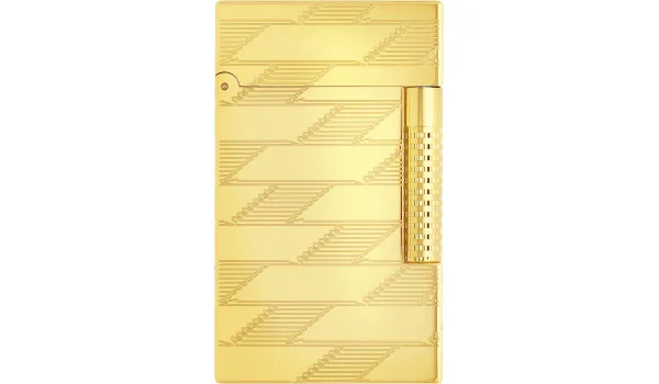 S.T. Dupont Le Grand Lighter Yellow Gold Guilloche Monogram C23178
