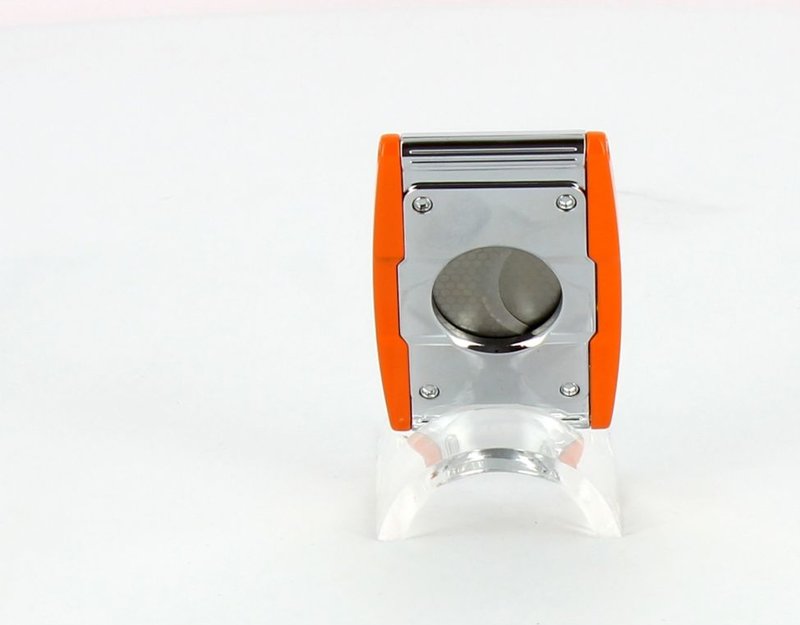 Precisione DoubleGuillotine Cigar Cutter Orange